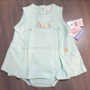 SOLD! NWT Carter's Sleeveless Dress with attached bloomers.